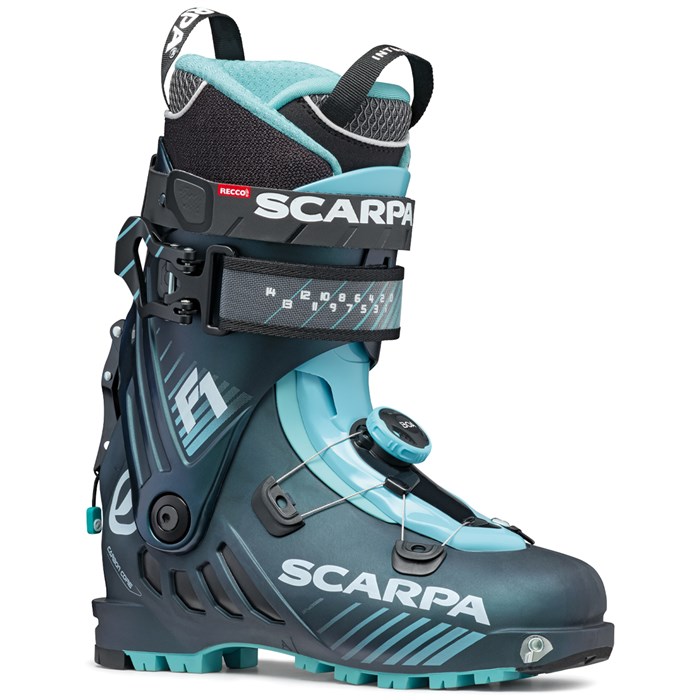 Scarpa F1 Alpine Touring Boot - Women's Anthracite/Aqua, 26.5