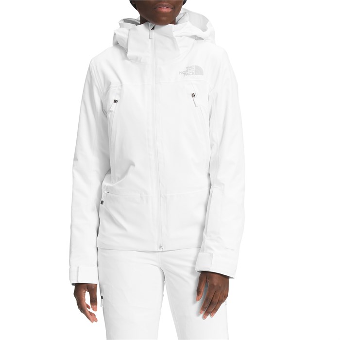 north face white ski jacket