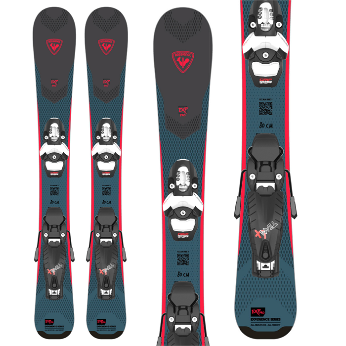 120 cm Rossignol skis bindings Junior package poles kid's 5 boots 
