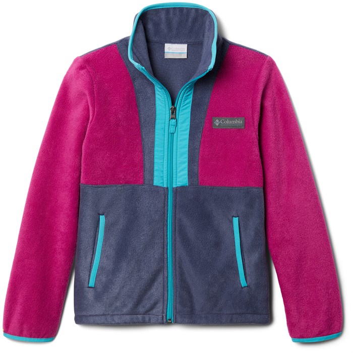 Columbia Back Bowl Full Zip Fleece Fuchsia Kids - L