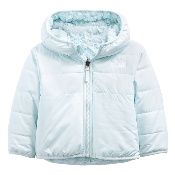 The North Face Infant Reversible Mossbud Swirl Full Zip Hooded Jacket - 3M - Ice Blue