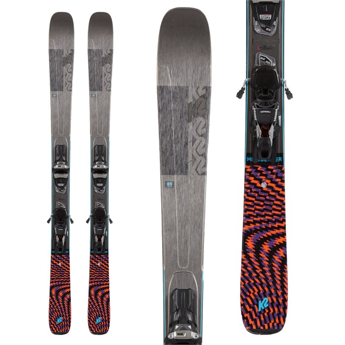 K2 Mindbender 88Ti Alliance + Marker Squire 11 TCX Demo Bindings ...