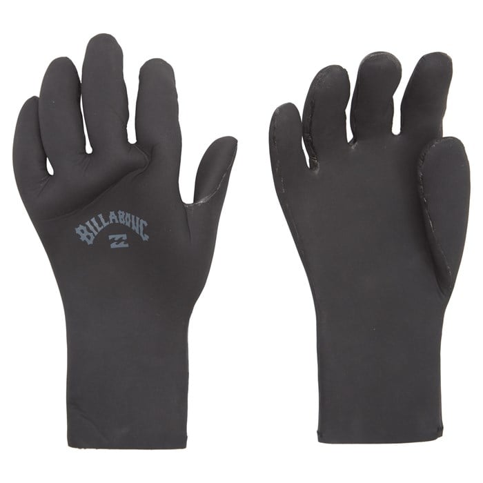 Unisex Rip Curl E-Bomb 2mm 5 Finger Neoprene Wetsuit Glove Black