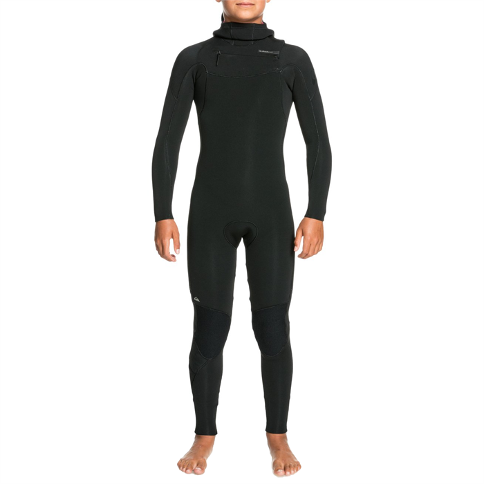 Quiksilver - 4/3 Everyday Sessions Chest Zip GBS Hooded Wetsuit - Boys'