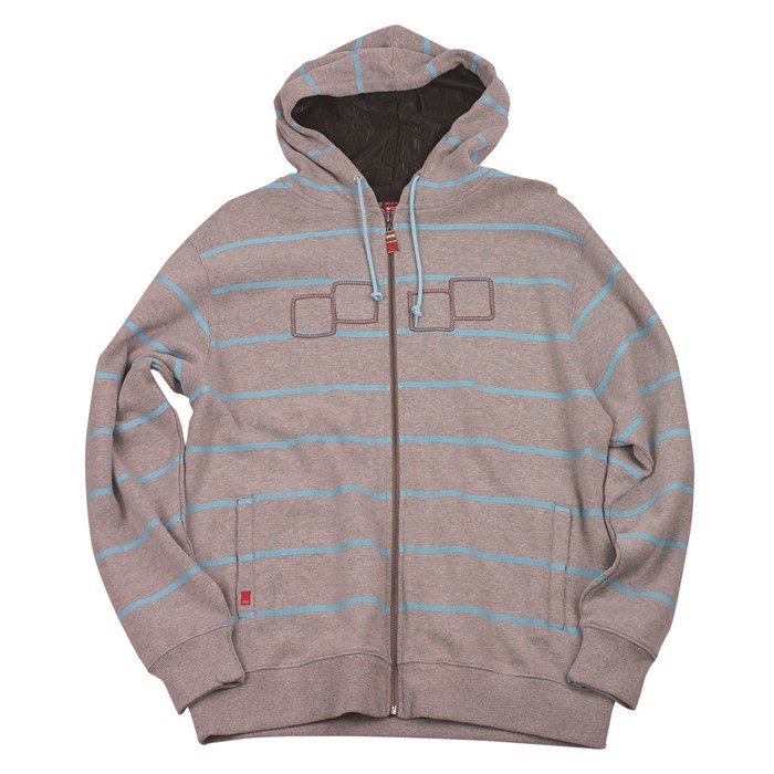 Foursquare Heather Stripes Zip Hoodie | evo