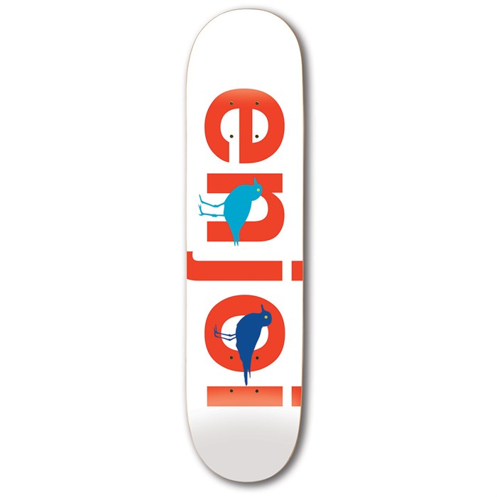 Enjoi - Bird Watcher Hyb White 8.5 Skateboard Deck