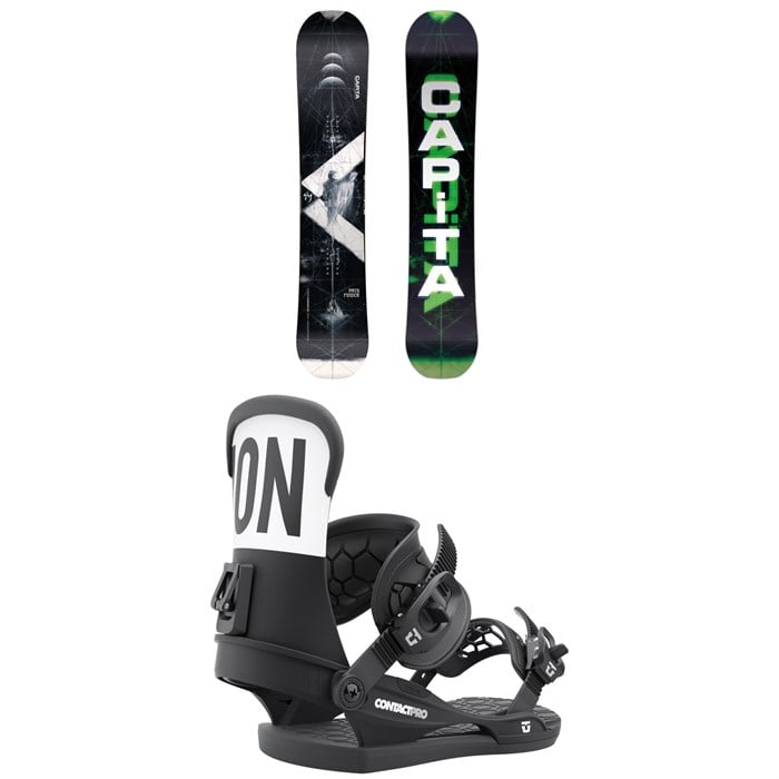 CAPiTA - Pathfinder Camber Snowboard + Union Contact Pro Snowboard Bindings 2022