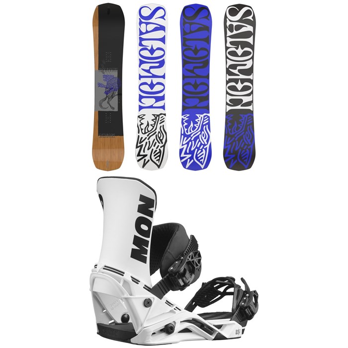 Salomon - Assassin Snowboard + District Snowboard Bindings 2022