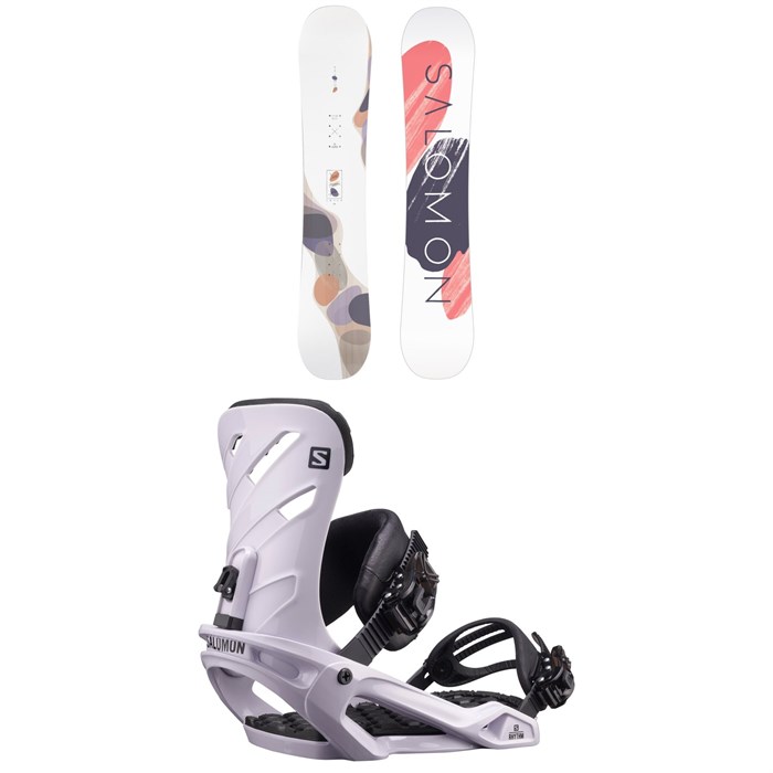 Salomon - Lotus Snowboard - Women's + Rhythm Snowboard Bindings 2022