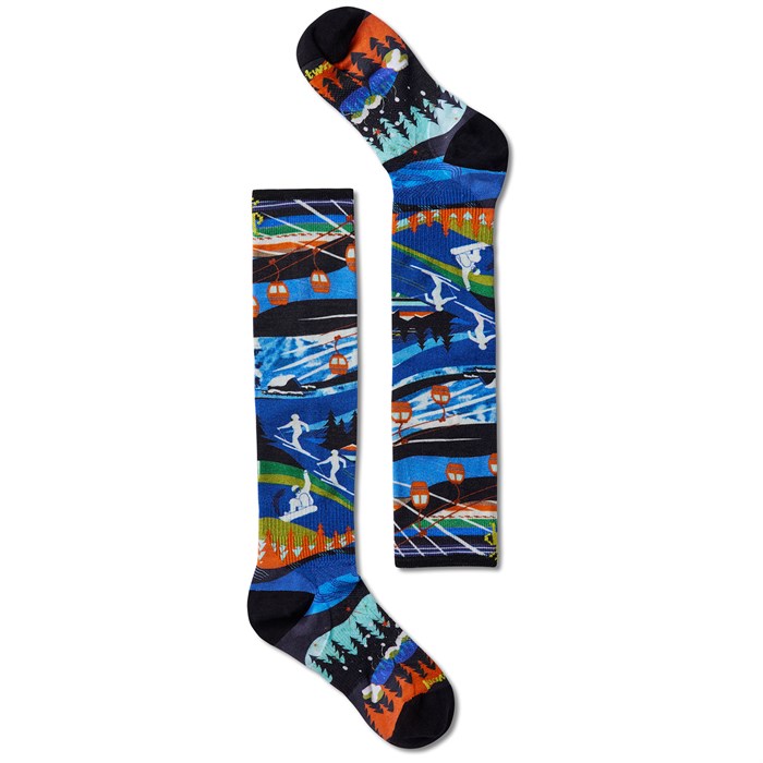 Smartwool - Performance Junior Ski Zero Cushion Skication Print OTC Socks - Kids'