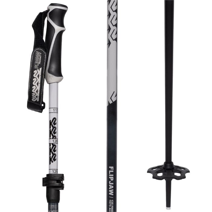 K2 - Freeride Flipjaw Adjustable Ski Poles