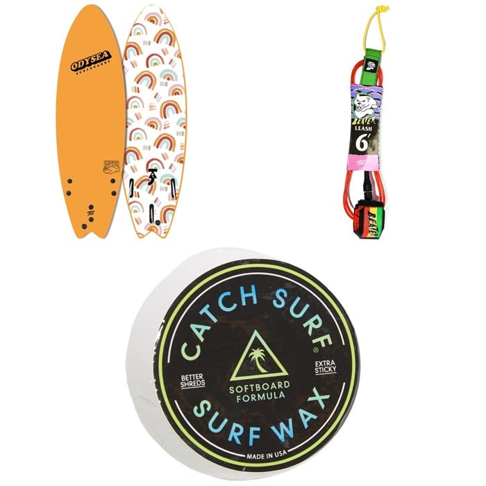 Catch Surf - Odysea 6'0" Skipper x Taj Burrow Surfboard + Catch Surf Beater 6' Leash + Catch Surf Surf Wax