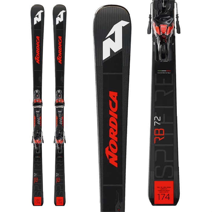 Nordica Dobermann Spitfire 76 RB Skis + XCell 12 FDT Ski Bindings 2021 evo Nordica Dobermann Spitfire 76 RB Skis + XCell 12 FDT Ski Bindings 2021 evo