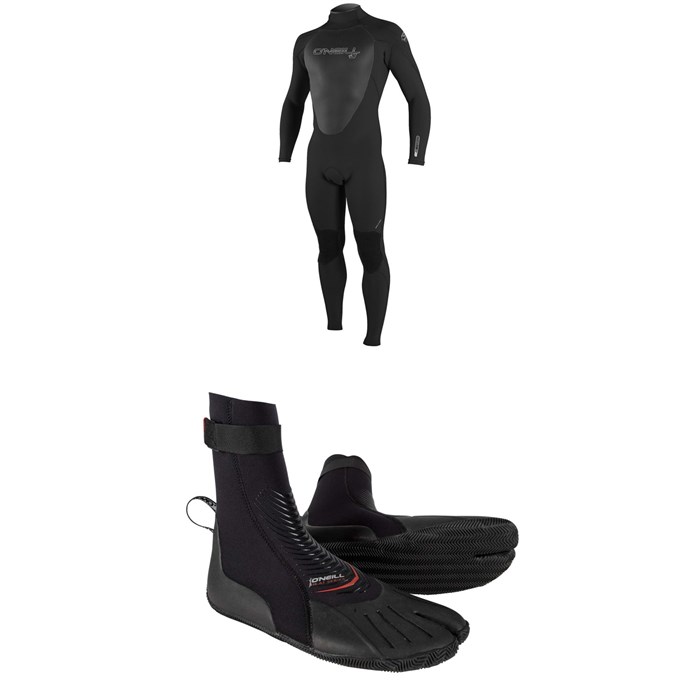 O'Neill - 4/3 Epic Back Zip Wetsuit + 3mm Heat ST Boots