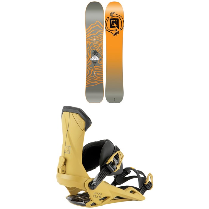 Nitro - Mountain Snowboard 2022 + Nitro Team Snowboard Bindings 2022