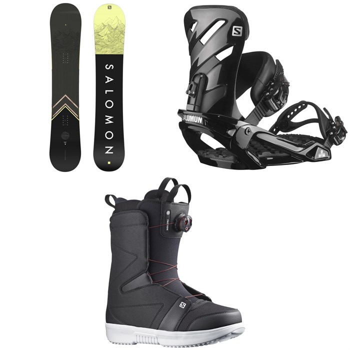 Salomon - Sight Snowboard + Rhythm Snowboard Bindings + Faction Boa Snowboard Boots 2022