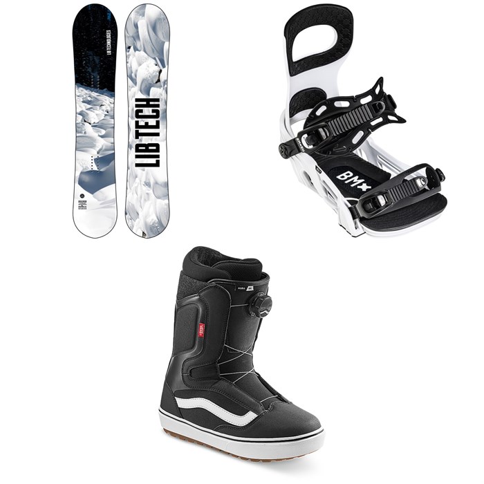 Lib Tech - Cold Brew C2 Snowboard + Bent Metal Bolt Snowboard Bindings + Vans Aura OG Snowboard Boots 2022
