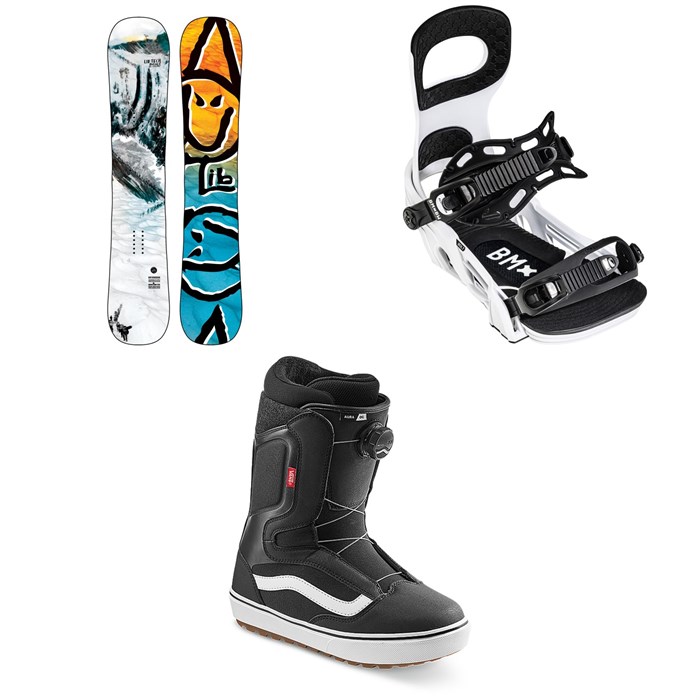 Lib Tech - Box Scratcher BTX Snowboard + Bent Metal Bolt Snowboard Bindings + Vans Aura OG Snowboard Boots 2022