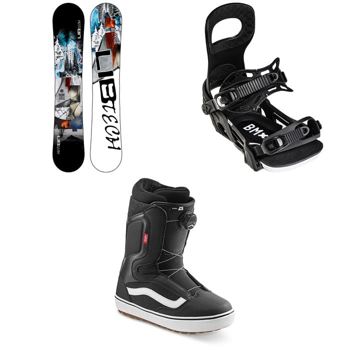 Lib Tech - Skate Banana BTX Snowboard + Bent Metal Bolt Snowboard Bindings + Vans Aura OG Snowboard Boots 2022