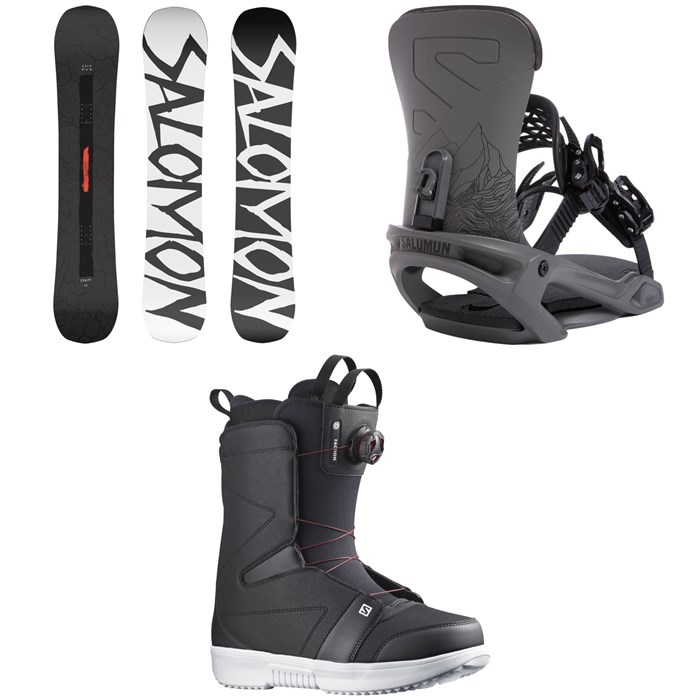 Salomon - Craft Snowboard + Trigger X Snowboard Bindings + Faction Boa Snowboard Boots 2022