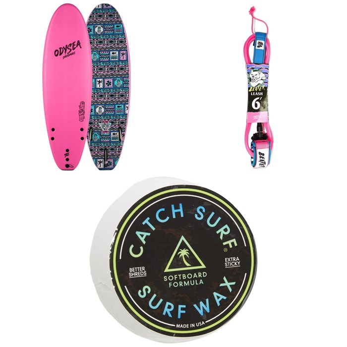 Catch Surf - Odysea 6'0" Log x Jamie O'Brien Surfboard + Beater 6' Leash + Catch Surf Surf Wax