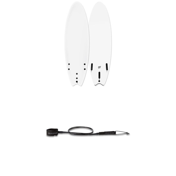 Catch Surf - Blank Series 6'6" Fish - Tri Fin Surfboard + Dakine Kainui Team 7' Leash