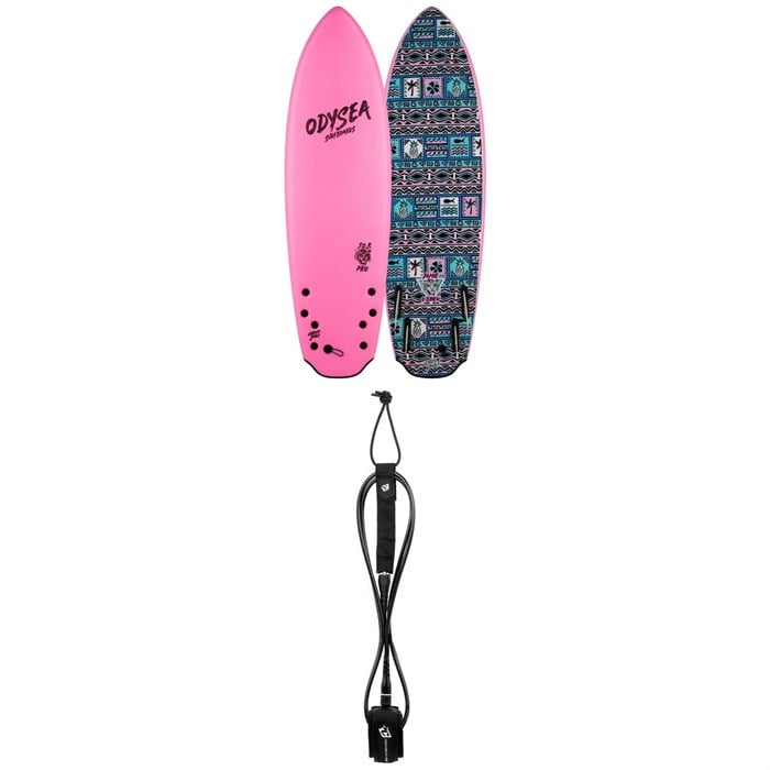 Catch Surf - Odysea 5'8" Quad-Fin x Jamie O'Brien Pro Surfboard + Creatures of Leisure Icon 6' Surf Leash