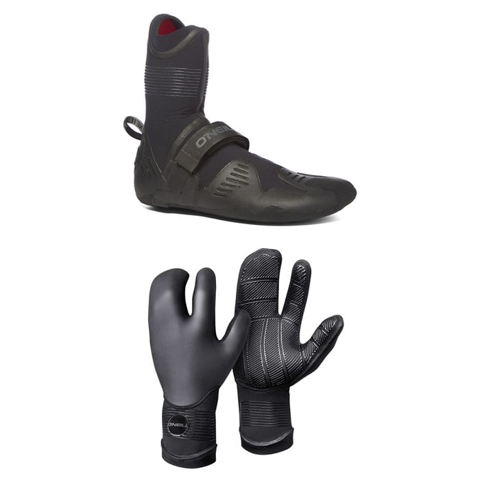 O'Neill - 5mm Psycho Tech RT Wetsuit Boots + 5mm Psycho Tech Lobster Gloves