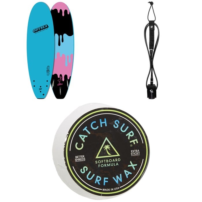 Catch Surf - Odysea 6'0" Log x Tyler Stanaland Surfboard + Creatures of Leisure Icon 6' Surf Leash + Catch Surf Surf Wax
