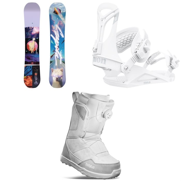 CAPiTA - Space Metal Fantasy Snowboard + Union Rosa Snowboard Bindings + thirtytwo Shifty Boa Snowboard Boots - Women's 2022