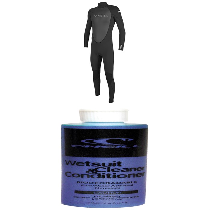 O'Neill - 3/2 Reactor II Back Zip Wetsuit + Wetsuit Cleaner
