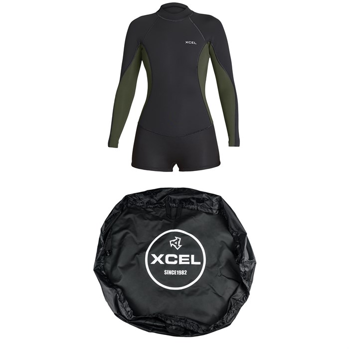 XCEL - 2/1mm Axis Long Sleeve Springsuit - Women's + Changing Mat