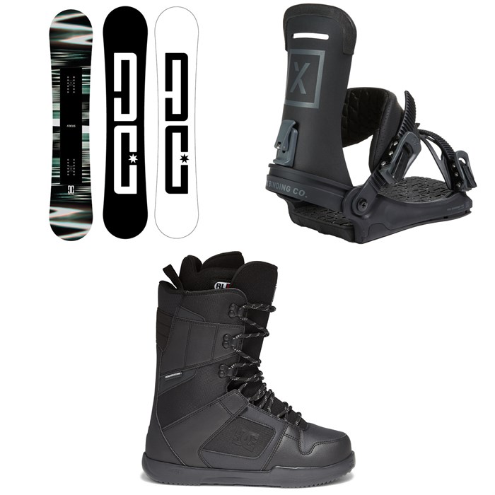 DC - Focus Snowboard + Fix Yale Ltd Snowboard Bindings  + DC Phase Snowboard Boots 2022