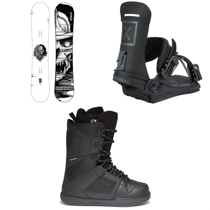 DC - Ply Snowboard + Fix Yale Ltd Snowboard Bindings + DC Phase Snowboard Boots 2022