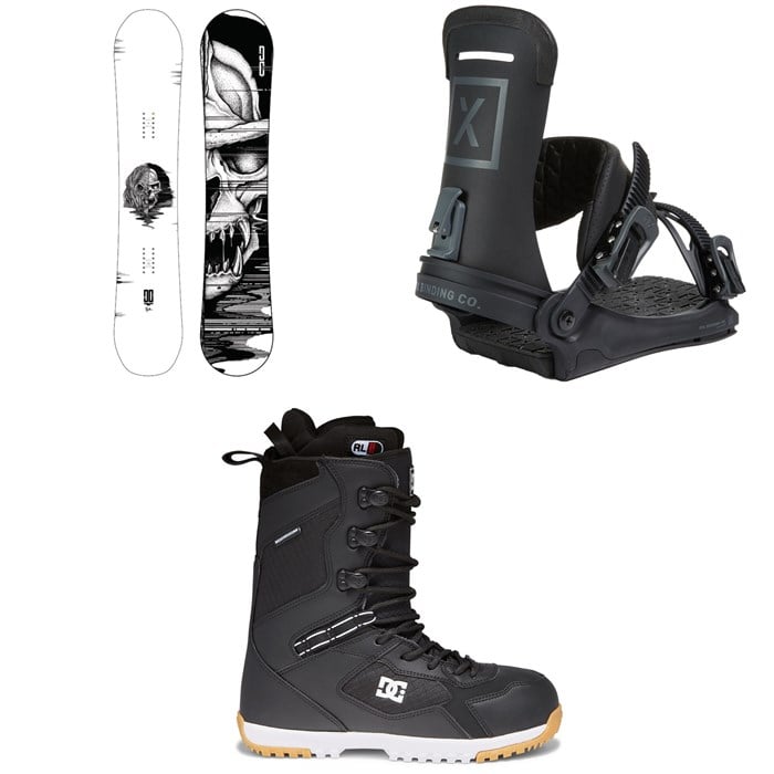 DC - Ply Snowboard + Fix Yale Ltd Snowboard Bindings + DC Mutiny Snowboard Boots 2022