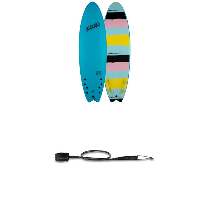 Catch Surf - Odysea 6'6" Skipper Quad-Fin Surfboard + Dakine Kainui Team 7' Leash