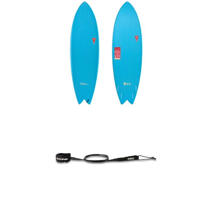 JJF by Pyzel - AstroFish 6'6" Surfboard + Dakine John John Florence Kainui 7' Leash