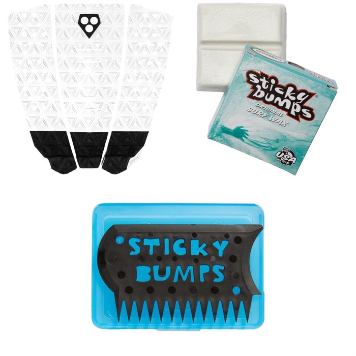 Gorilla Grip - Tres Traction Pad + Sticky Bumps Basecoat Wax + Wax Comb & Box