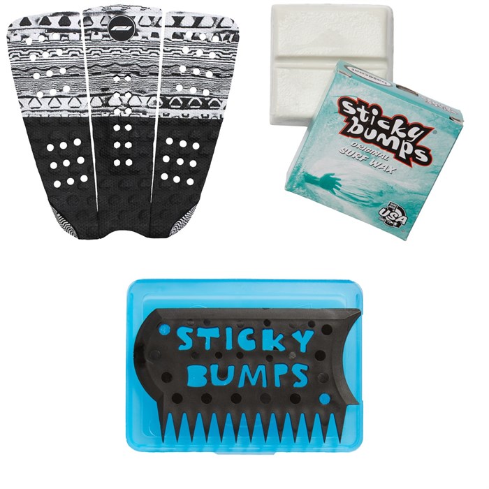 Pro-Lite - Matt Wilkinson Pro Traction Pad + Sticky Bumps Basecoat Wax + Sticky Bumps Wax Comb & Box