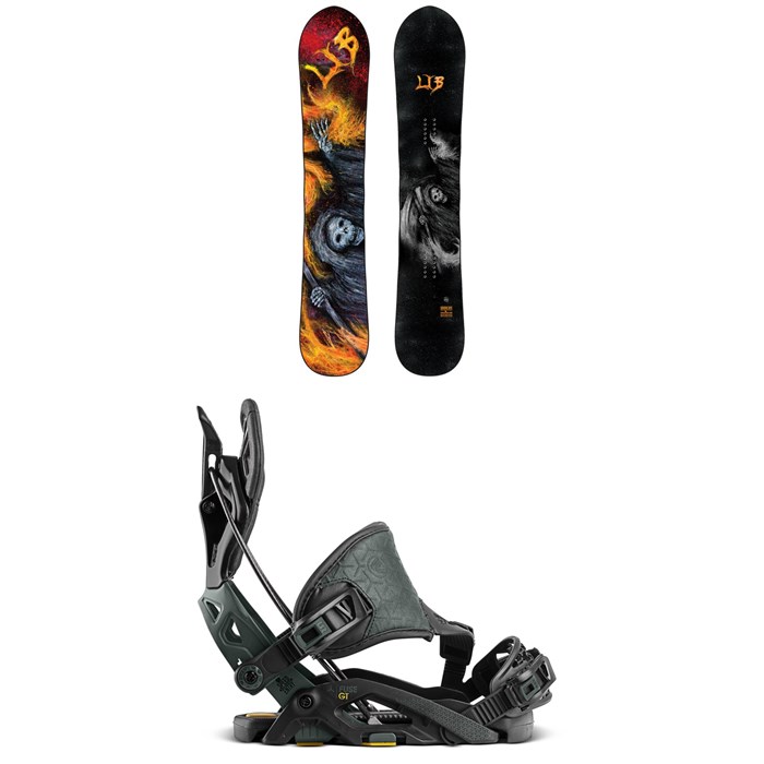 Lib Tech - Skunk Ape HP C2 Snowboard + Flow Fuse-GT Hybrid Snowboard Bindings 2021
