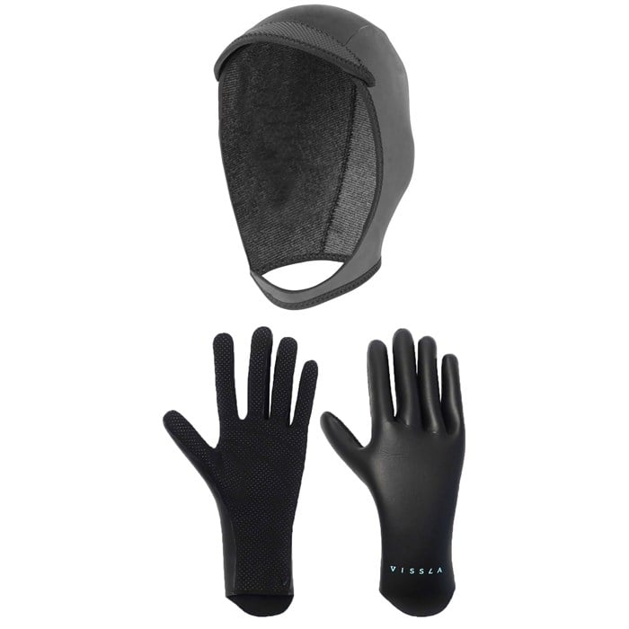 Vissla - 3mm 7 Seas Wetsuit Hood + 1.5mm High Seas Wetsuit Gloves