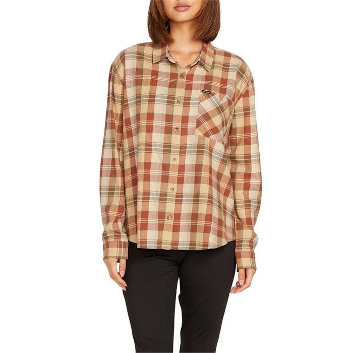 Volcom - Plaid To Meet U Long-Sleeve Shirt - Women's