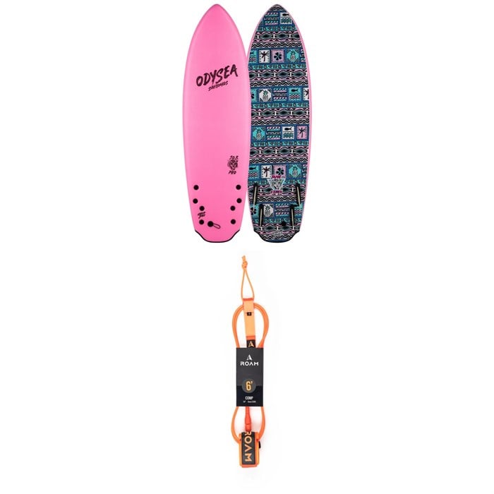 Catch Surf - Odysea 5'8" Quad-Fin x Jamie O'Brien Pro Surfboard + Roam Comp 6' Leash