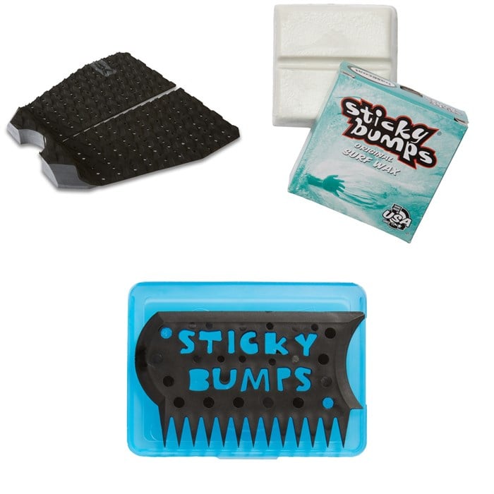 Dakine - Rebound 2-Piece Traction Pad + Sticky Bumps Basecoat Wax + Wax Comb & Box