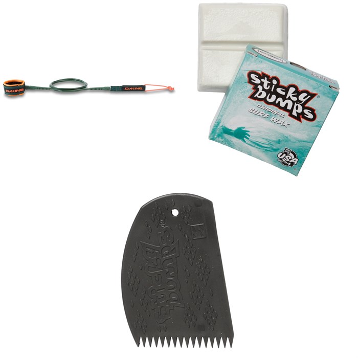 Dakine - Procomp 6' Leash + Sticky Bumps Basecoat Wax + Easy Grip Wax Comb