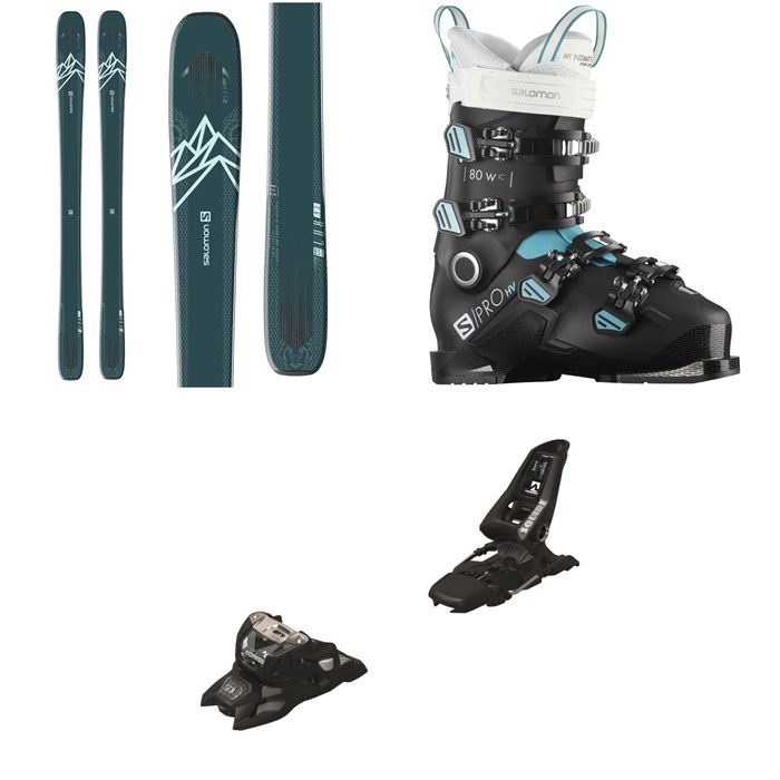 Salomon - QST Lux 92 Skis - Women's + Salomon S/Pro HV 80 W IC Ski Boots + Marker Squire 11 ID Ski Bindings 2021