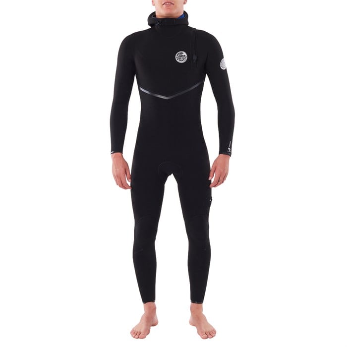 Rip Curl - 4/3 E Bomb Zipper Free Hooded Wetsuit