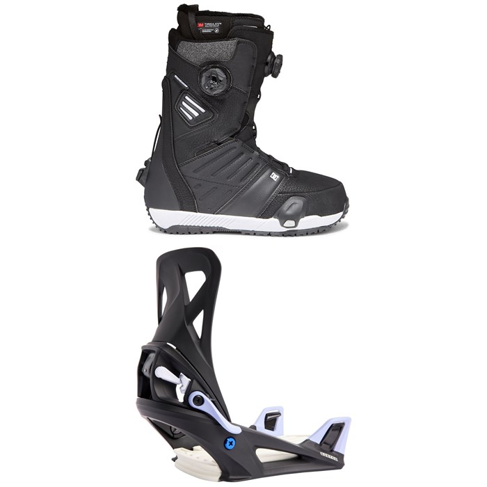 DC - Judge Boa Step On Snowboard Boots + Burton Step On Snowboard Bindings 2022