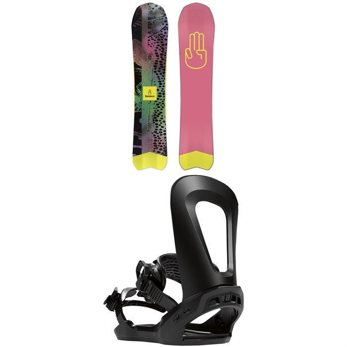 Bataleon - Party Wave Snowboard + Chaser Snowboard Bindings 2022