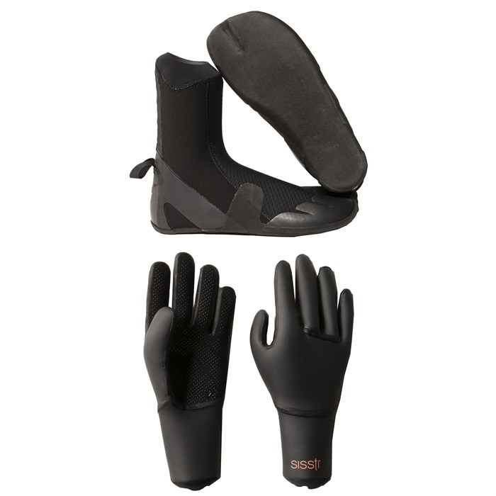 Sisstrevolution - 3mm Split Toe Wetsuit Boots + 3mm Wetsuit Gloves - Women's